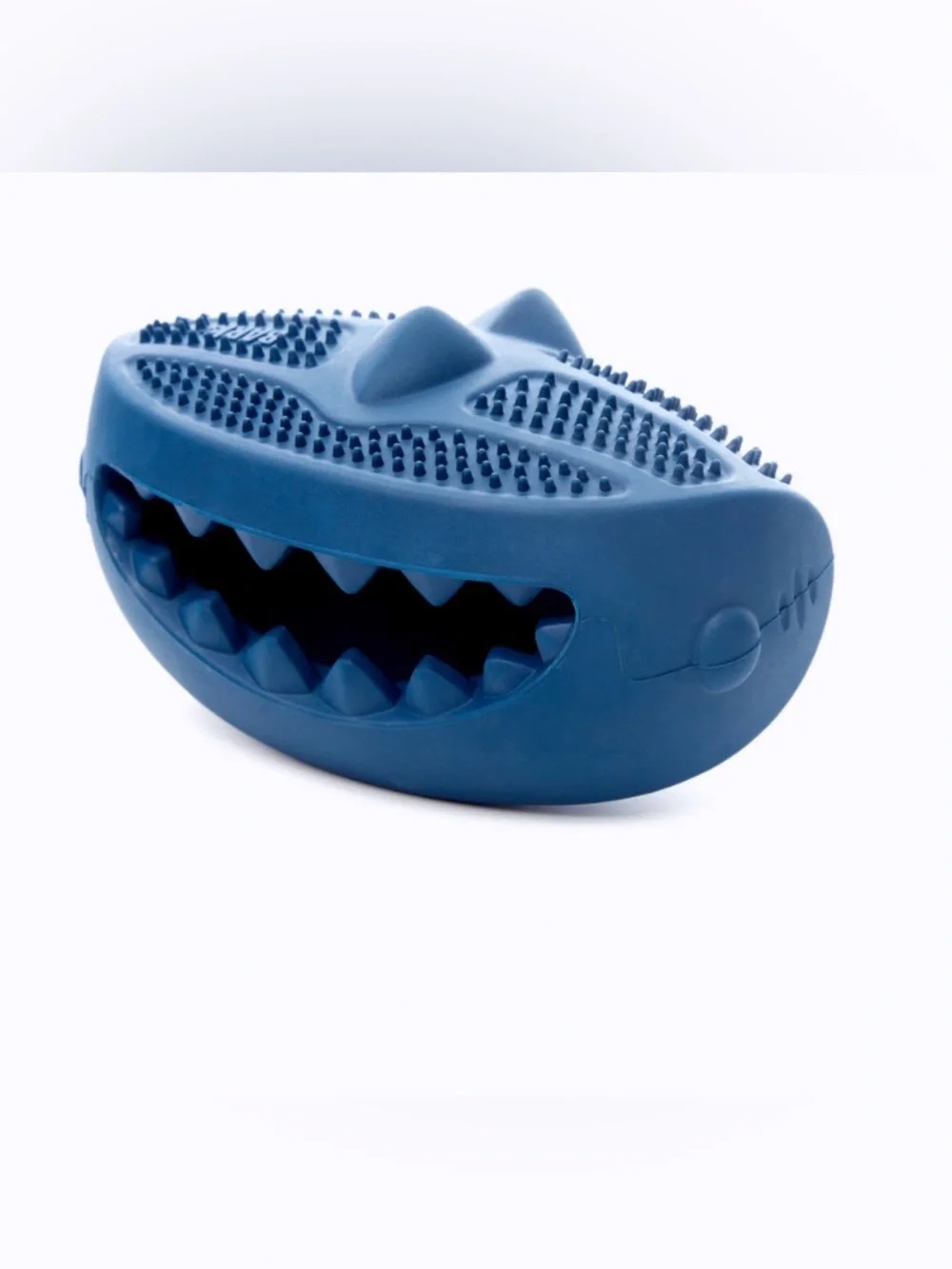 Bark Box Super Chewer Hammer Fed Shark M-L solid rubber dog toy NEW treat dispen